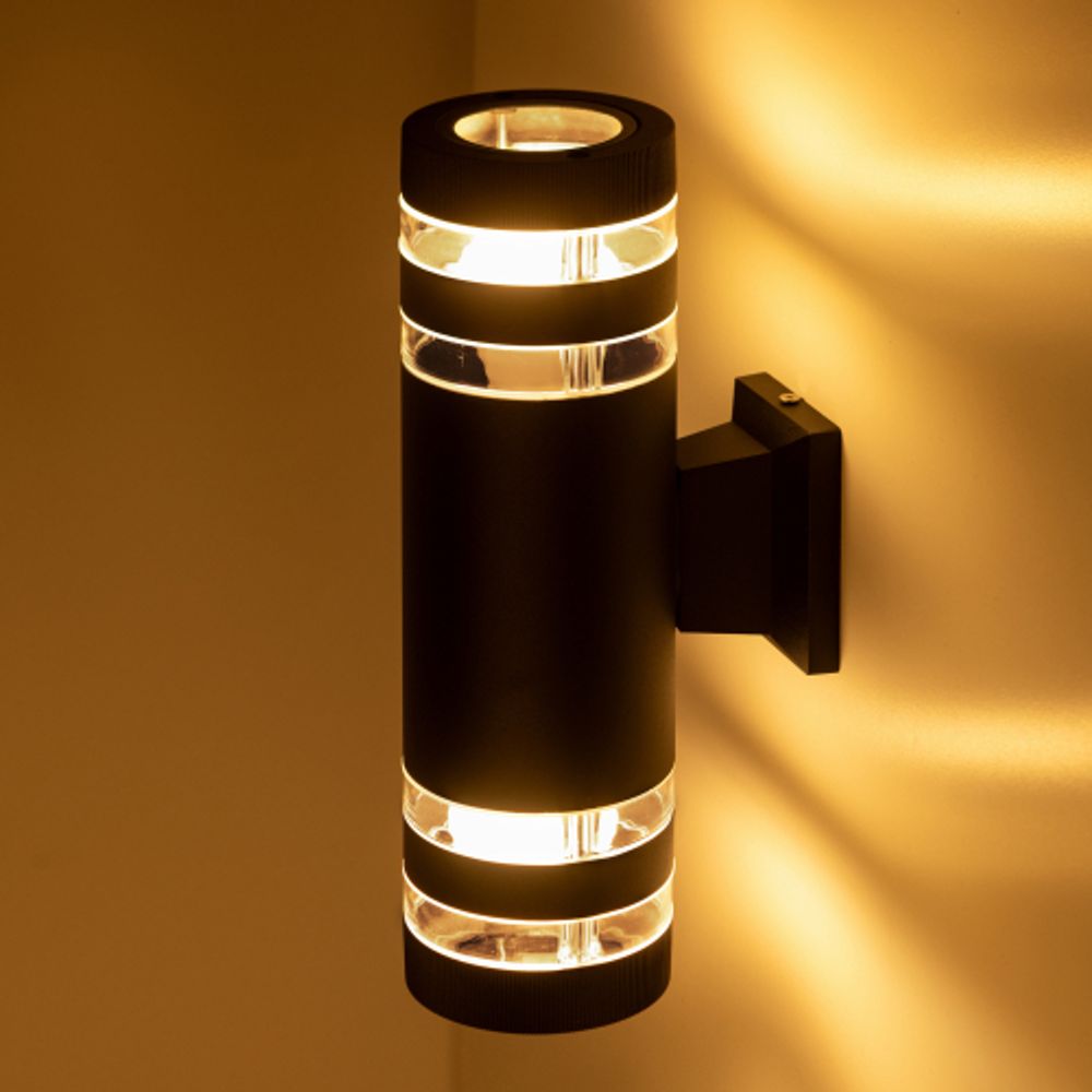 Садово-парковый светильник ЭРА GBW-102-BL-0300 Адрия 230В 2хЕ27 max 30Вт IP54 300х150x90мм настенный | Садово-парковые светильники