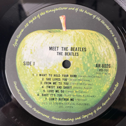 Винтажная виниловая пластинка LP Meet The Beatles (Japan 1969) (No Obi) Love Me Do