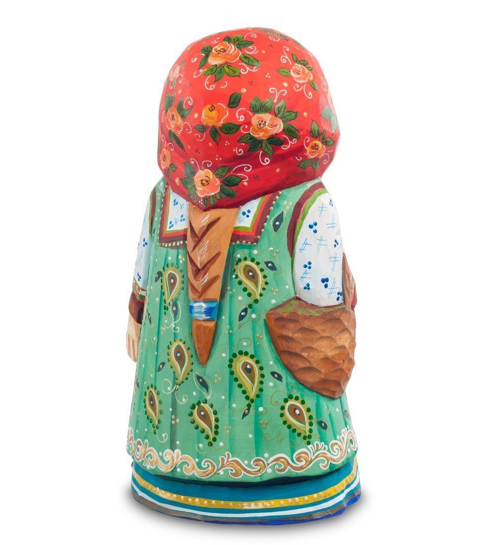 Народные промыслы РД-202 Фигурка Маня с котом (Резная) 22см