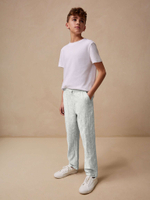 Брюки льняные для мальчика Next E42-438, Светло-серый