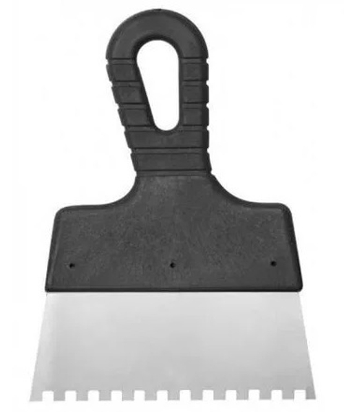 Шпатель нерж. 150 мм зуб 4*4 мм СИБРТЕХ