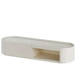 Тумба Lagom под ТВ 1 ящик 1 полка ширина 140 см (молочный)