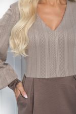 Платье Безупречный силуэт (бежевое) П11265 LT Collection