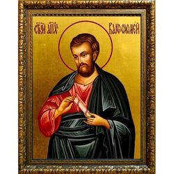 Варфоломей (Нафанаил) апостол. Икона на холсте.