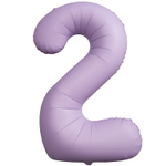 Шар фольгированный Цифра 2 101 см (Лаванда)