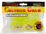 Силиконовая приманка LJ Pro Series CRUSHER GRUB 3.9in 10см #071 Lime Chartreu