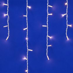 ULD-B3010-200-TWK WARMWHITE IP67 Бахрома светодиодная с эффектом мерцания. 3м. Соединяемая. 200 светодиодов. Теплый белый свет. Провод белый. TM Uniel.