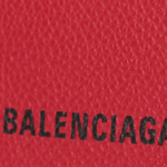 Balenciaga Cash Calfskin Wallet, Coin Purse, Card Holder Women"s Red