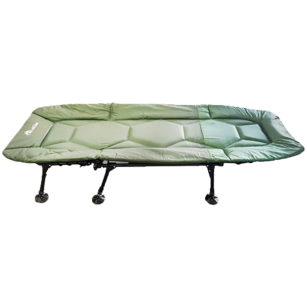 Раскладушка карповоя туристическая 200х75х40 cm зелёная №1