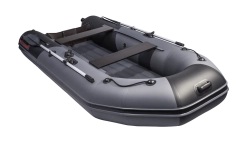 Лодка Таймень NX 3200 НДНД, 3200*1500*420 мм., цвет графит - черный