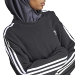 Баскетбольная женская толстовка adidas 3-Stripes Crew Sweatshirt Black