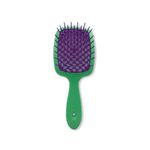 Расческа для волос JANEKE SuperBrush The Original Зеленая с фуксии
