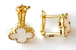 Серьги из серебра с золотым покрытием