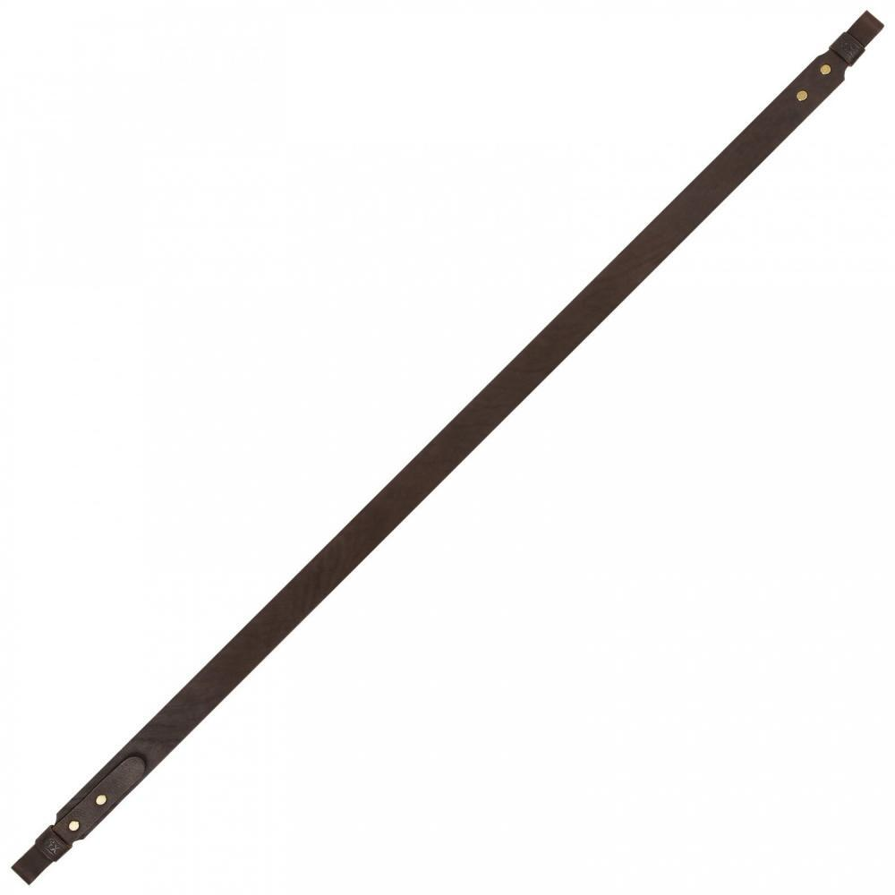 Ремень ружейный прямой 35 мм, винт/с, коричневый (100 см)