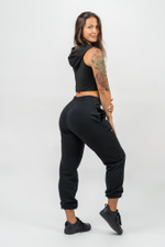 Кофта на молнии SLEEVELESS ZIP-UP HOODIE MUSCLE MOMMY 258 Черная