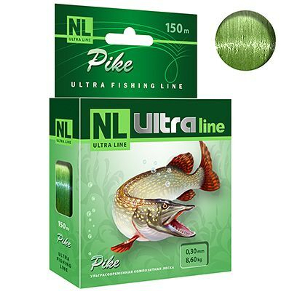 Монофильная леска для рыбалки AQUA NL ULTRA PIKE