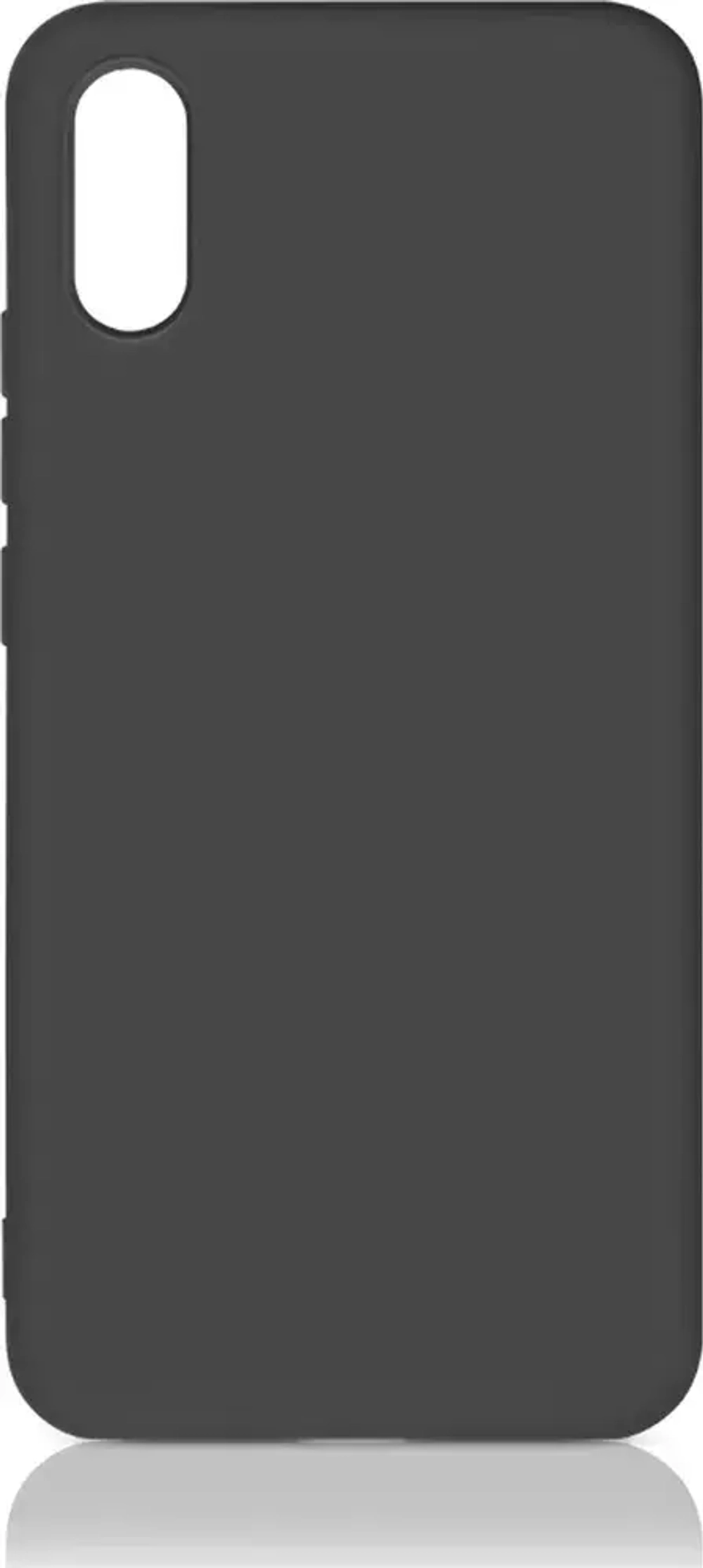 Силиконовый чехол с микрофиброй для Xiaomi Redmi 9A black DF