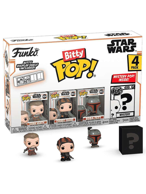 Фигурка Funko Bitty POP! Mandalorian Cobb Vanth+Fennec Shand+Boba Fett+Mystery (1 of 4) 4PK​ 75453