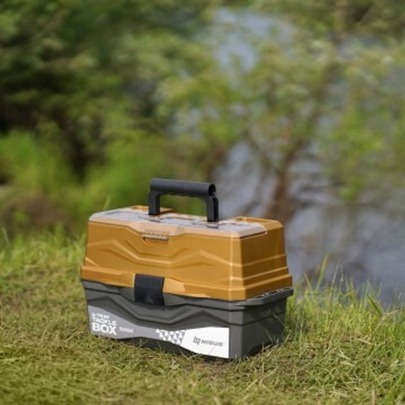 Ящик для снастей NISUS Tackle Box трехполочный золотой (N-TB-3-GO)