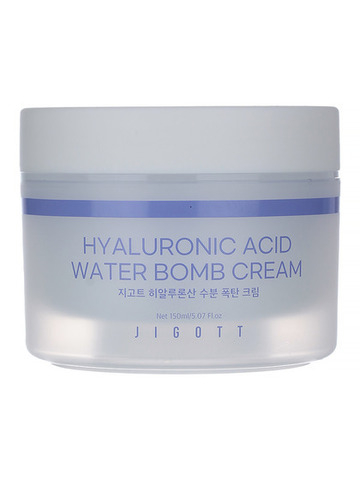 JIGOTT Крем для лица с гиалуроновой кислотой увлажняющий/Hyaluronic Acid Water Bomb Cream, 150мл