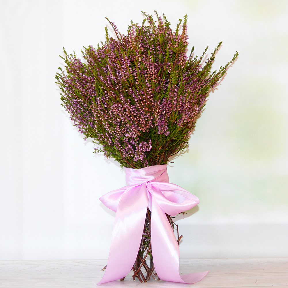 Букет сухоцветов  из Вереска натурального, 33х25 см