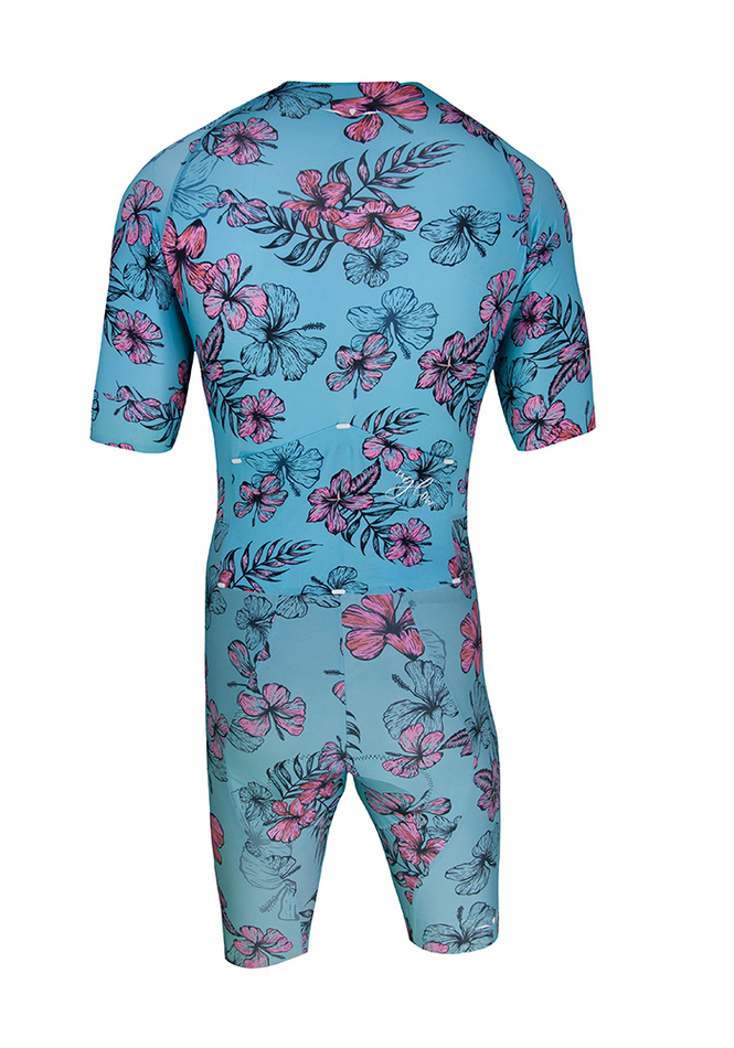 ВЕЛОКОСТЮМ SPEED TT SUIT | HIBISCUS FLORAL SKYBLUE