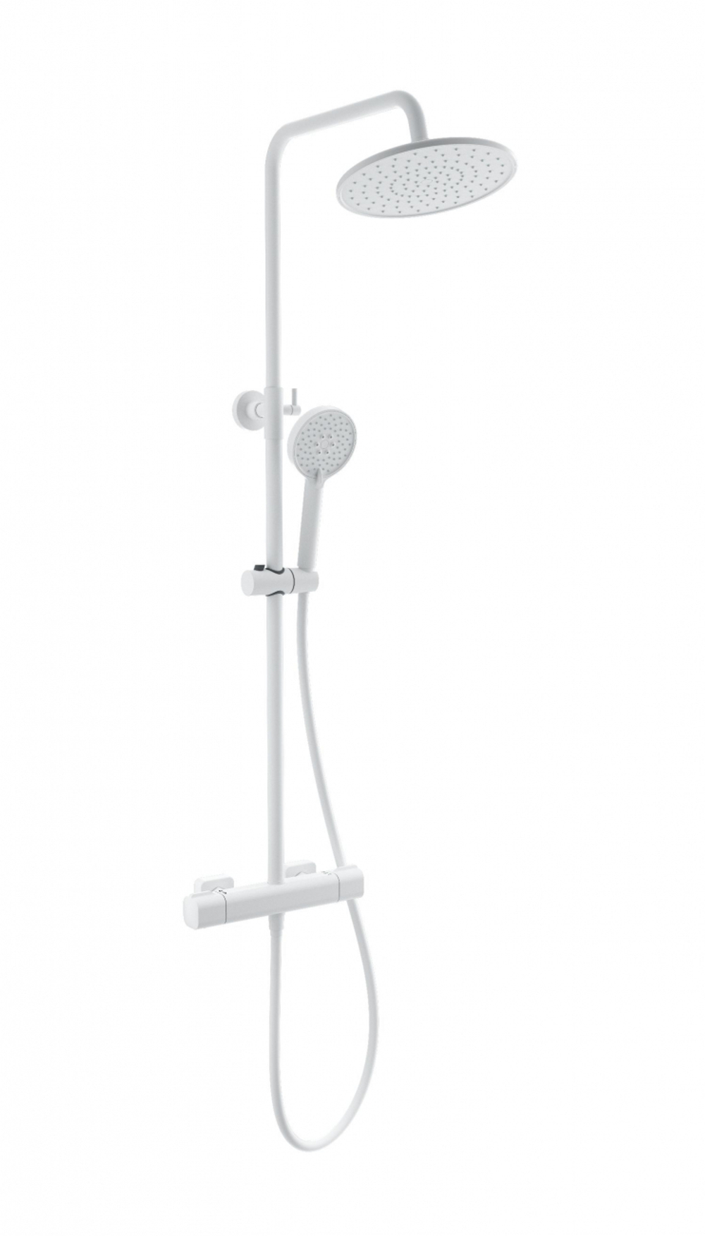 Душевая система с термостатом WONZON & WOGHAND STAY 1, Белый матовый (WW-B3051-A-MW)