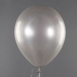 Шар (12''/30 см) Серебро, металлик, 100 шт.
