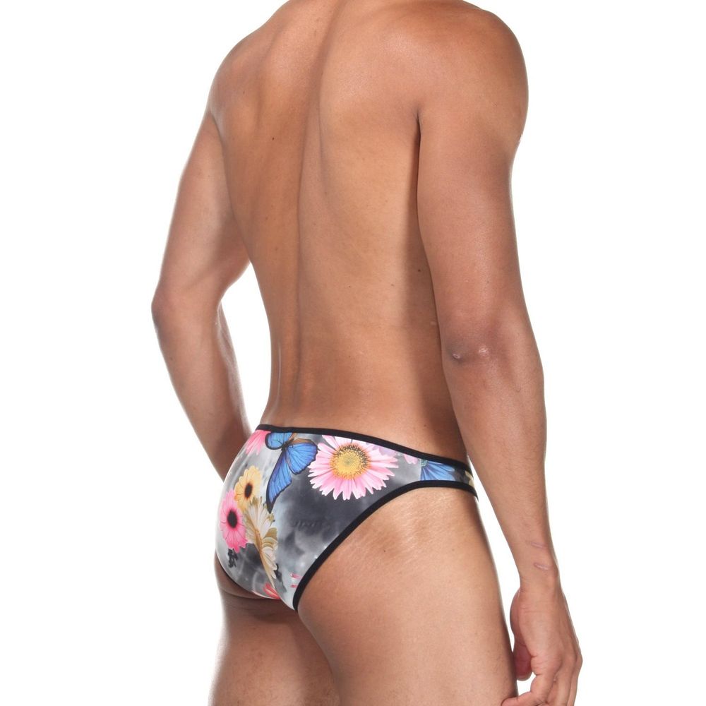 Мужские трусы слипы темно-серые с принтом Cosmos Colors FR20_BBP