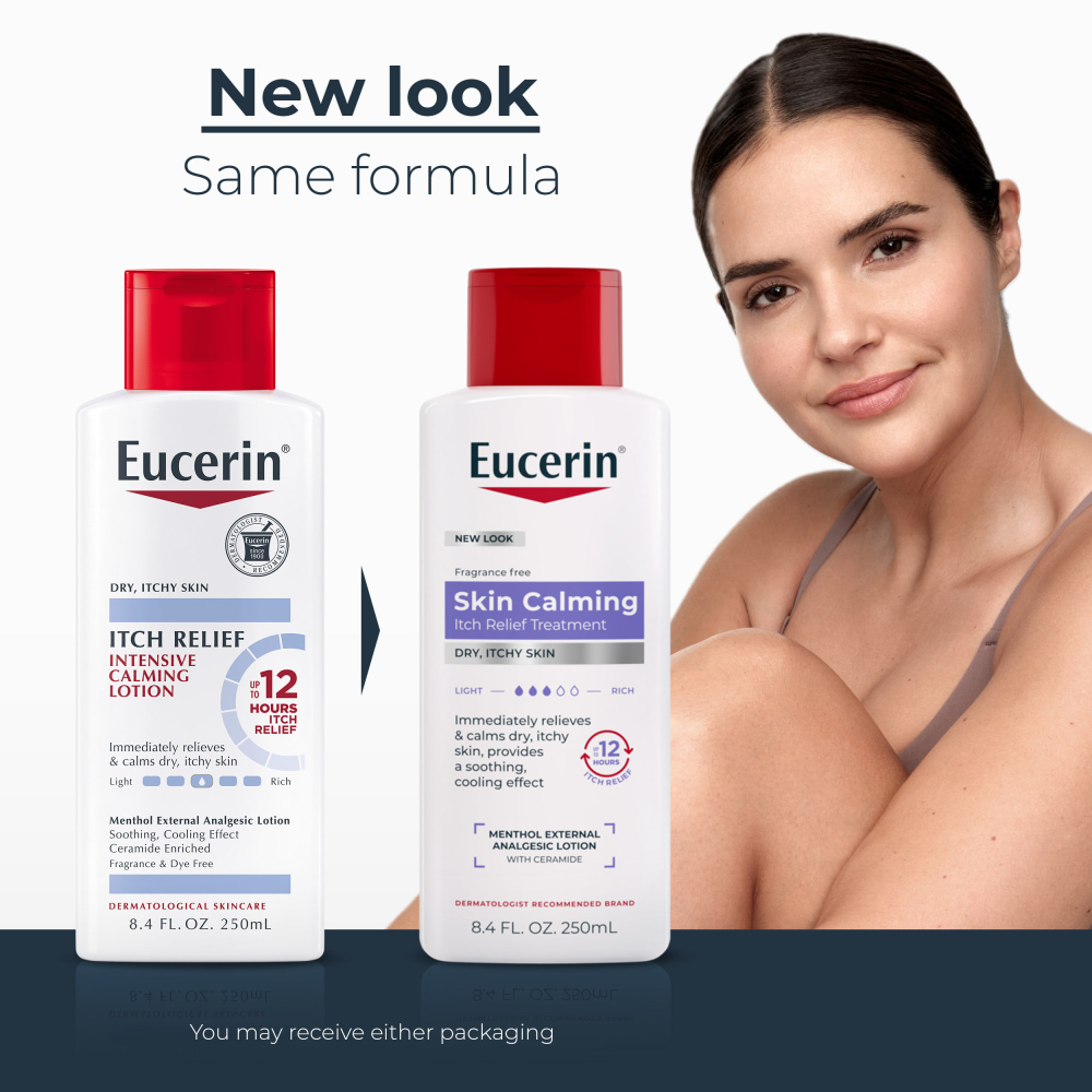 Eucerin, средство для снятия зуда, успокаивание кожи, без отдушки, 250 мл (8,4 жидк. унции)