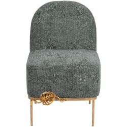 Кресло Monstera Deliciosa (Монстера) Лазурный Амбер