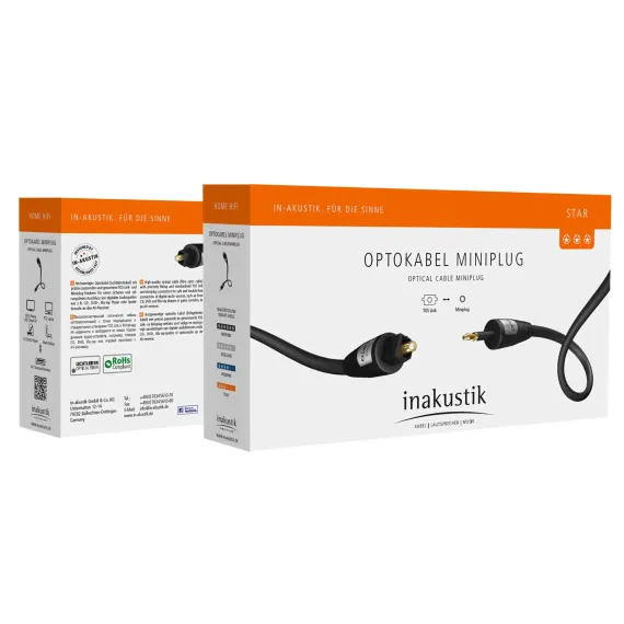 Inakustik Star Optical Cable Toslink - Miniplug 1.5m