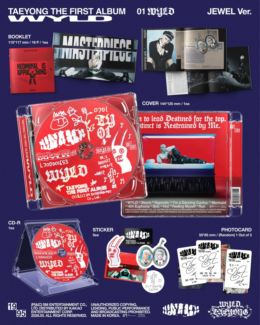 Альбом TAEYONG - WYLD (Jewel Case Ver.)