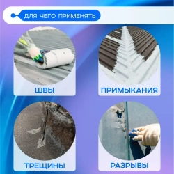 Гидроизоляционная лента Hydronix Texture - армирующая ткань для защиты от протечек. Гидроизоляция для ванны, кровли и любой поверхности. Используется совместно с жидкой резиной и мастикой