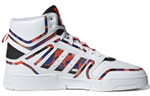 Adidas originals Drop Step Xl wear-resistant, non-slip, lightweight high-top sneakers for men and women with the same style of white, red and black