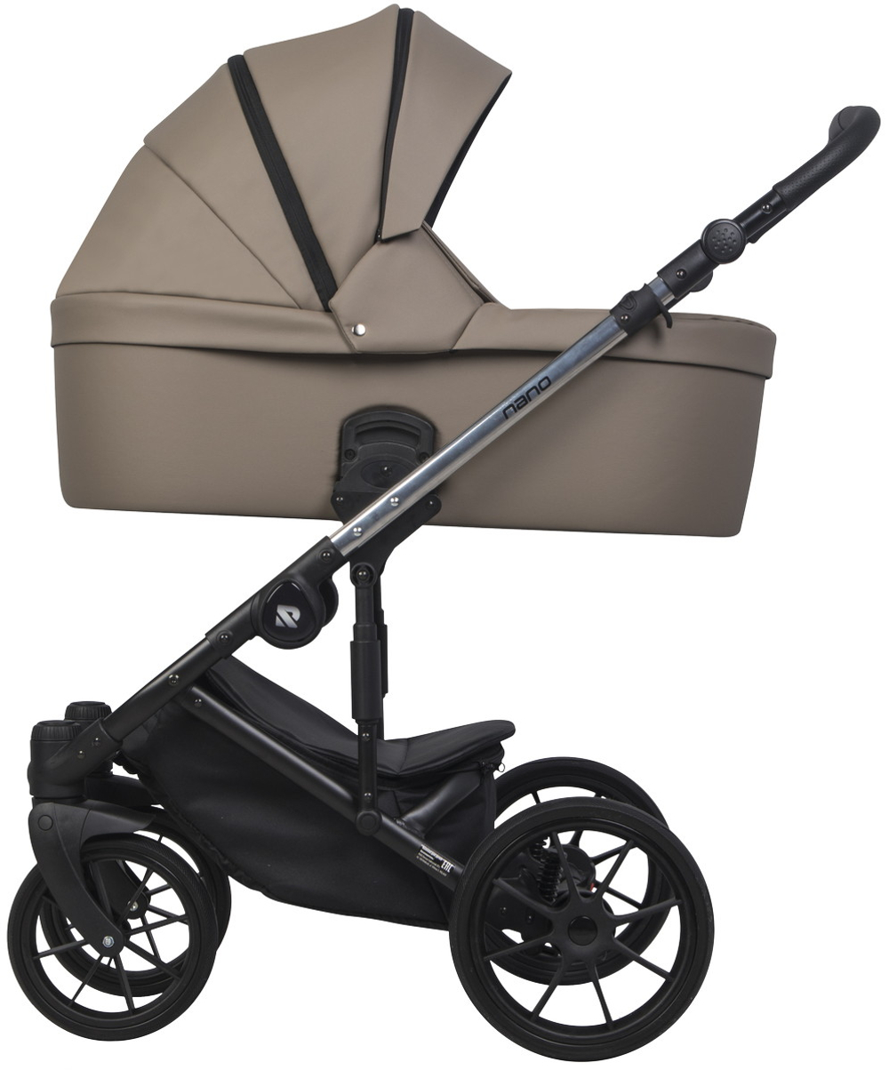 Детская коляска Riko Nano Thermo Ecco 3 в 1 с автокреслом Rant Cruise Grey 04 Cappucino (капучино)
