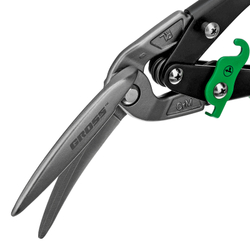 Ножницы по металлу "Piranha", 270 мм, прямой и правый проходной рез, сталь СrMo, двухкомпонентные рукоятки Gross