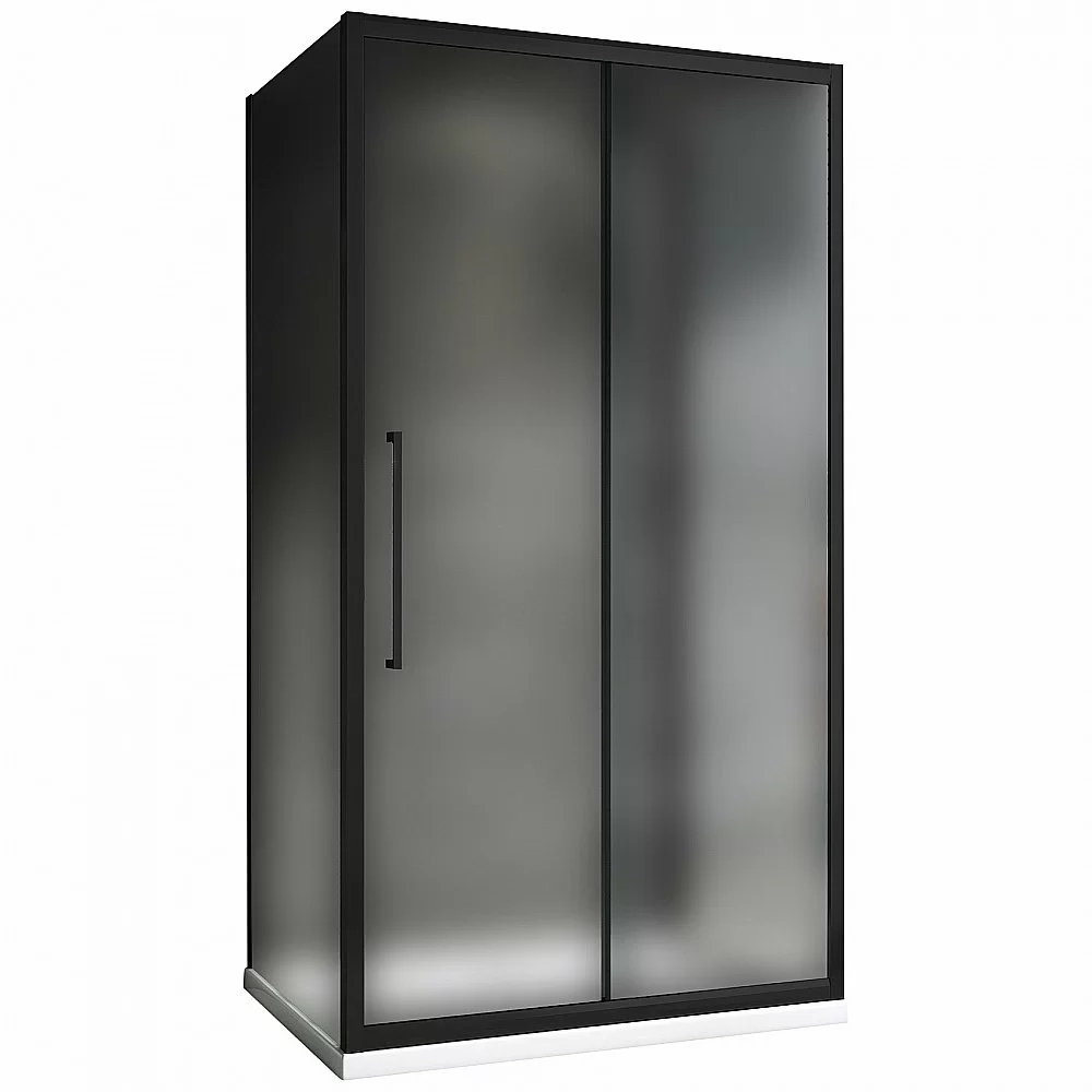 Душевой уголок ABBER Schwarzer Diamant AG30140BMH-S90BM-S90BM 140х90 стекло матовое/профиль черный
