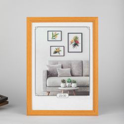 Фоторамка Image Art С22 МДФ универсальная 21х30 цвет янтарь вставка прозрачный пластик