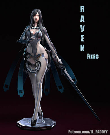 Raven Stellar Blade Фигурка