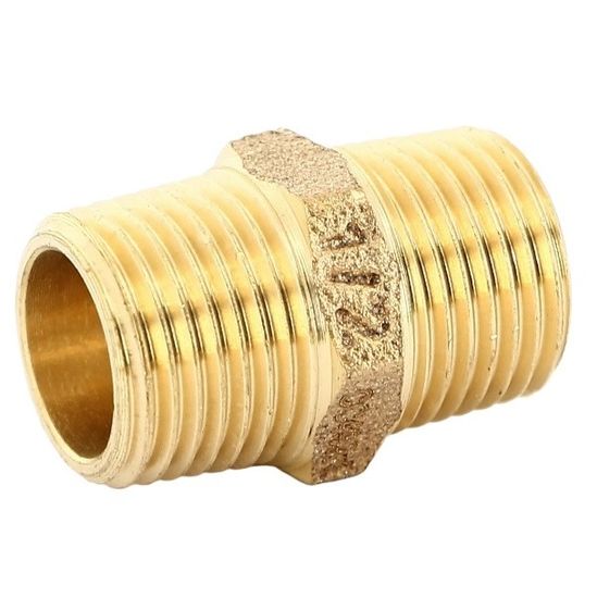 Ниппель Effebi 1" НР с наружной резьбой бронзовый (B3280A0606)