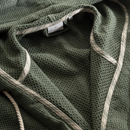 Мужской халат из органического хлопка Naia | зеленый