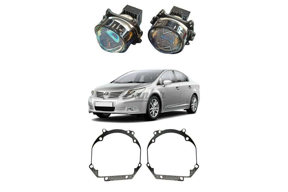 Комплект для замены штатных галогеновых линз Toyota Avensis III T27 дорестайлинг 2008-2011