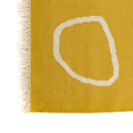 Ковер ручной работы из шерсти и хлопка poetry and steps горчичного цвета, 160х230 см