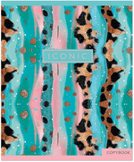 Тетрадь общая 48 л., PASTEL GOLD LEOPARD, обложка-мелов.картон+сплошной УФ-лак, скрепка