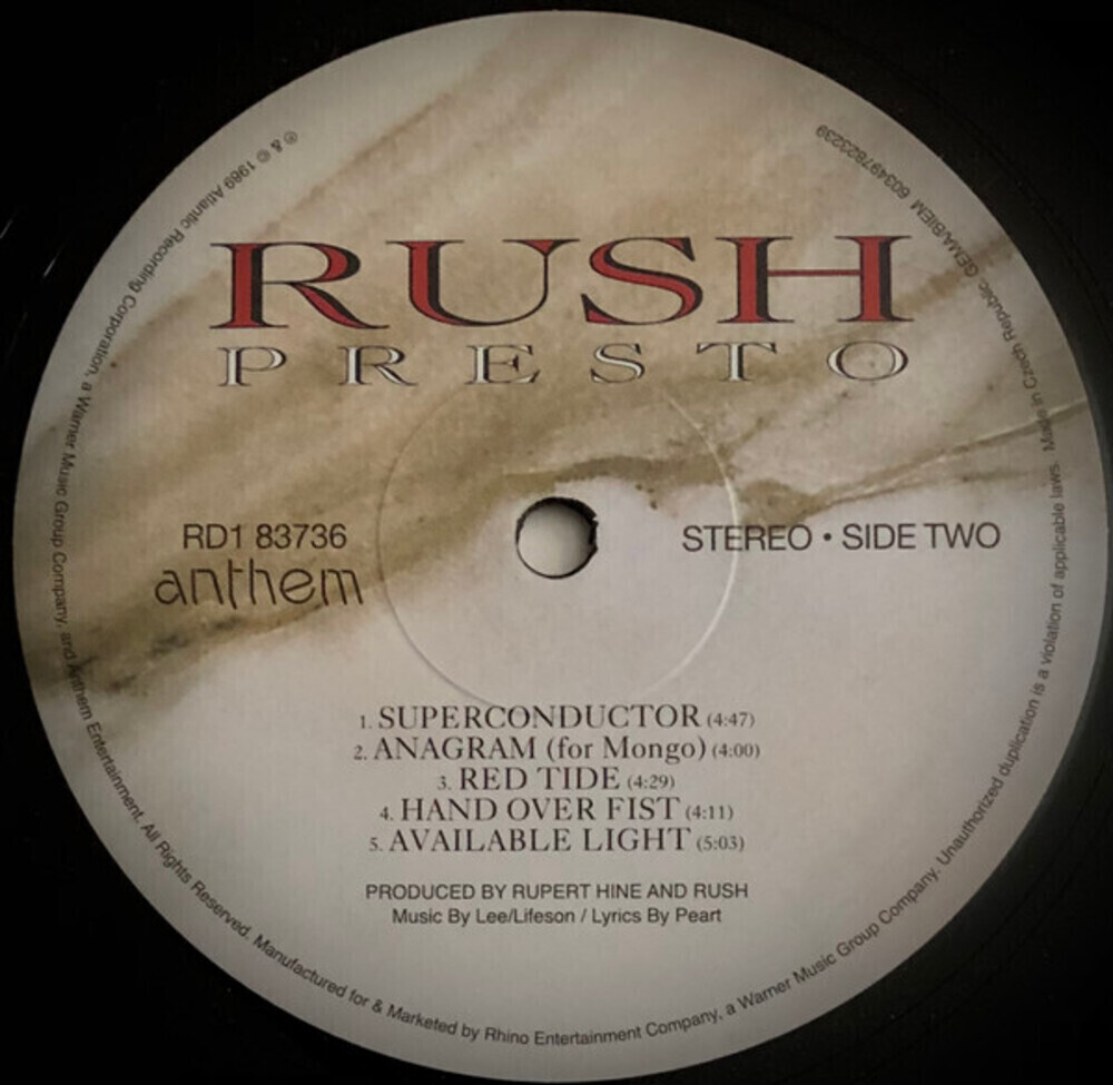 Rush / Presto (LP)