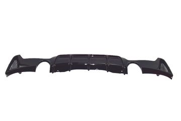 Диффузор заднего бампера глянцево - черный V.2 для BMW 4 F32 F33 F36 2013-2020 Coupe Cabrio Gran Coupe