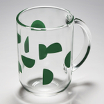 Набор кружек IKEA SKEDSTOR, Зеленый, Белый, Стекло, 300 мл, 2 шт