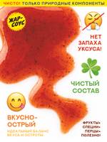 Острый соус КЛЮКВА Жар-соус клюквенный и перец Каролина Рипер (Carolina Reaper), 280 гр.