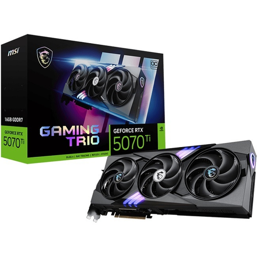 Видеокарта MSI GeForce RTX 5070 Ti GAMING TRIO OC 16GB (G507T-16GTC)